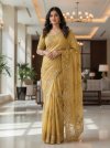 Ktd 2068 Fandy Chiffon With Emberodery Work Saree
